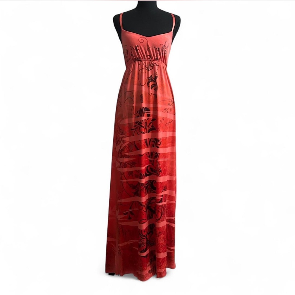 Y2K Wet Seal Patterned Maxi Dress